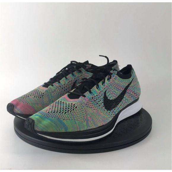 Nike Other - Nike Flyknit Racer Multicolor 2.0 Running Shoes 526628-304 Men’s Size 13